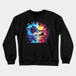 naruto and sasuke Crewneck Sweatshirt